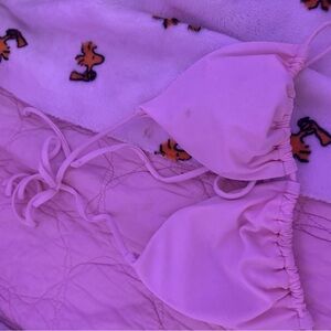 Pink Triangle Bikini Top